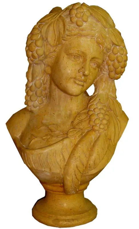 Casa Padrino Luxus Jugendstil Marmor Deko Büste Frau Beige H. 45 cm Meistverkauft