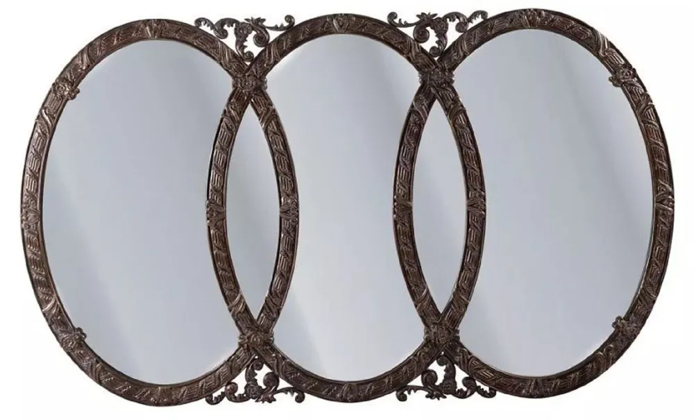 Preiswert Casa Padrino Luxus Barock Spiegel Braun 210 x 3 x H. 125 cm - Barock Möbel