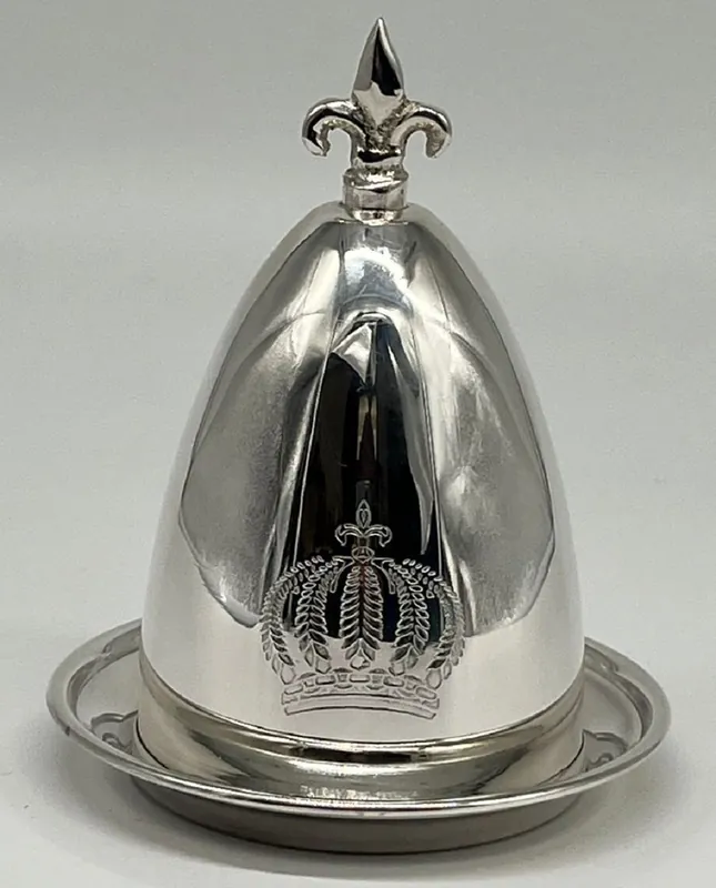 Pompöös by Casa Padrino Luxus Barock Eierbecher mit Deckel Silber - designed by Harald Glööckler Aktuell