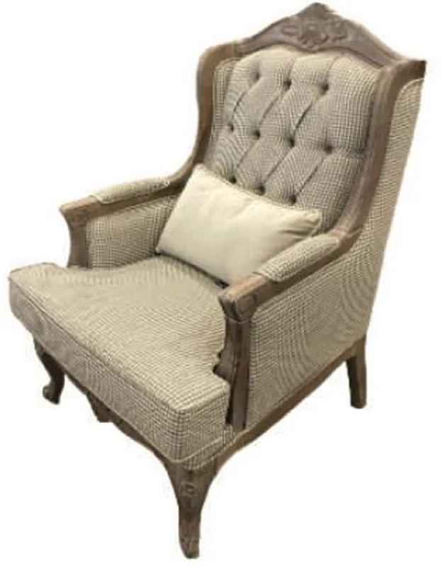 Pompöös by Casa Padrino Luxus Barock Ohrensessel Provence Beige / Braun - designed by Harald Glööckler Aktuell