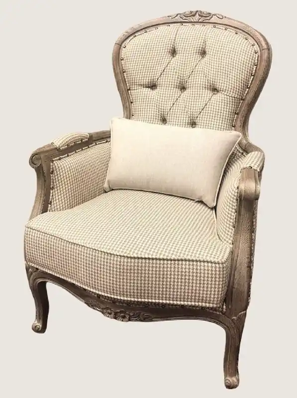 Markenprodukt Pompöös by Casa Padrino Luxus Barock Sessel Provence Beige Muster / Braun - designed by Harald Glööckler