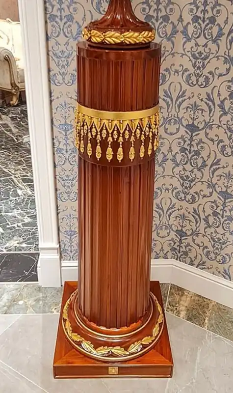 Casa Padrino Luxus Barock Säule Braun / Gold H. 120 cm - Barock Möbel - Made in Italy Meistverkauft