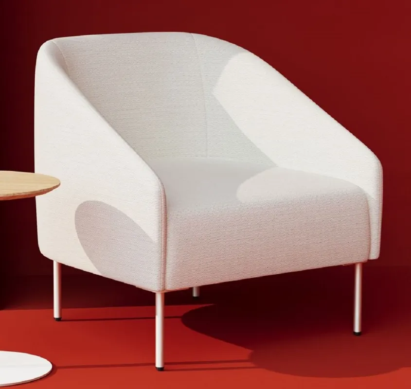 Casa Padrino Luxus Wohnzimmer Sessel Weiß H. 79 cm - Hotel Lobby Sessel Knallerangebot