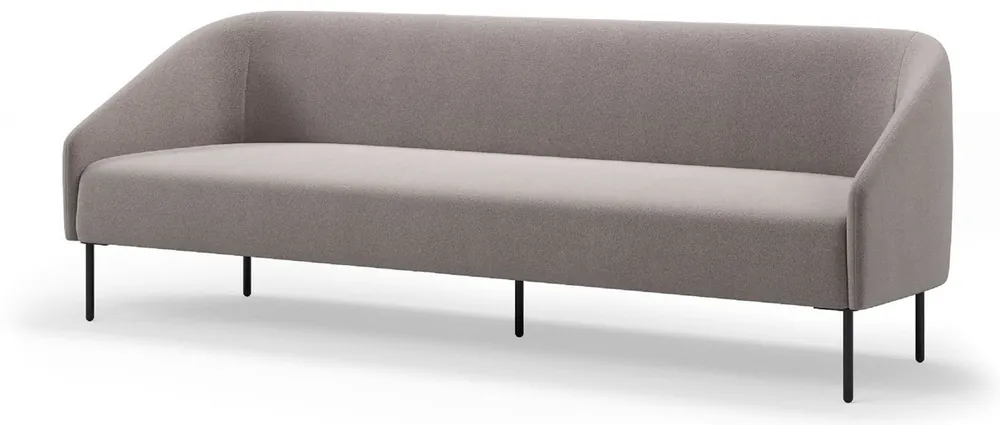 Top-Seller Casa Padrino Luxus Wohnzimmer & Hotel Sofa Grau / Schwarz 230 cm - Luxus Möbel