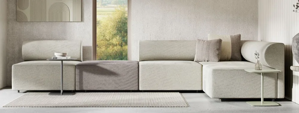 Preisknaller Casa Padrino Luxus Ecksofa Grau / Dunkelgrau 360 x 180 cm - Modulares Wohnzimmer Sofa - Luxus Möbel