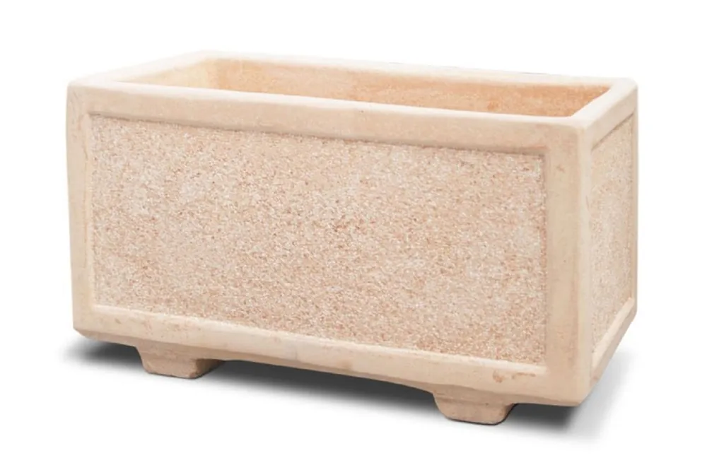 Top-Angebot Casa Padrino Beton Blumenkübel Rosa 82 x 42 x H. 44 cm - Rechteckiger Beton Pflanzkübel
