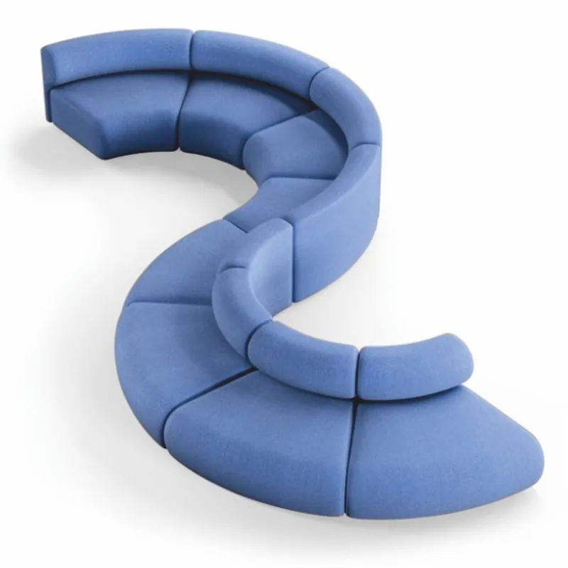 Solange Der Vorrat Reicht Casa Padrino Luxus Sofa Blau 590 cm - Gebogenes Modulares 8 Teiliges Sofa - Hotel Möbel
