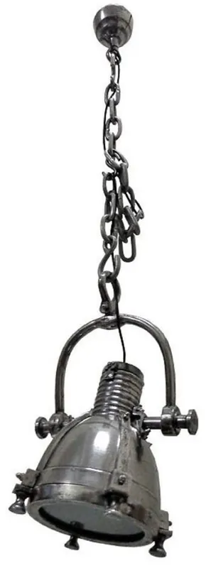 Günstig Casa Padrino Metall Hängeleuchte / Studioleuchte Silber 43 x 22 x H. 27 cm