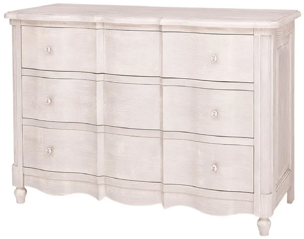 Angebot Casa Padrino Barock Landhausstil Kommode mit 3 Schubladen Hellgrau 130 cm