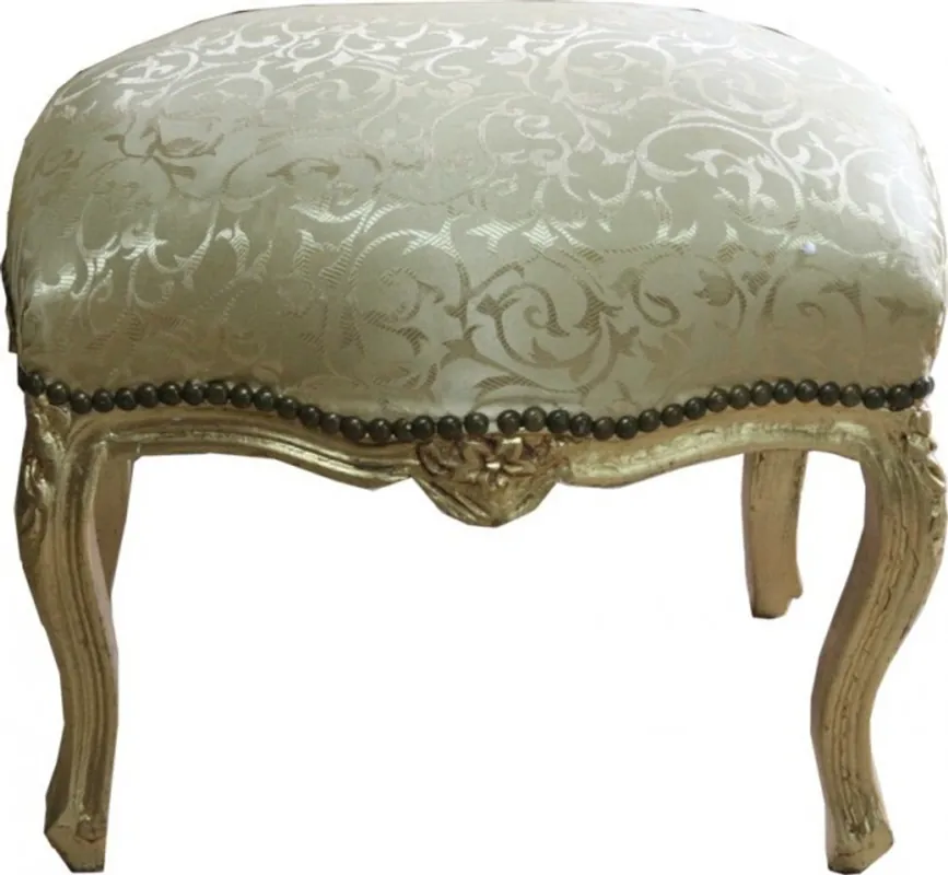 Sichere Zahlung Casa Padrino ottoman gold baroque pattern / gold medium