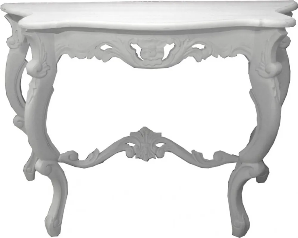 Casa Padrino Baroque Console Table Antique Style White - Shabby Chic Sale