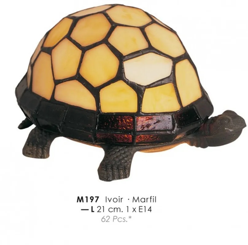 Nur Heute Deco Tiffany lamp diameter 21cm M197 turtle cream Lamp