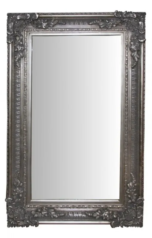 Sonderaktion Casa Padrino Baroque Wall Mirror Silver Antique Look - Noble & Magnificent