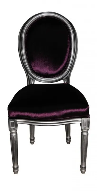 Casa Padrino Baroque Dinner Chair Purple - Designer Chair - Luxury quality Letzte Chance