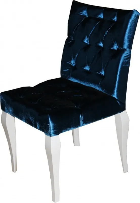 Versand Am Gleichen Tag Casa Padrino Baroque Dinner Chair Blue - Designer Chair - Luxury quality