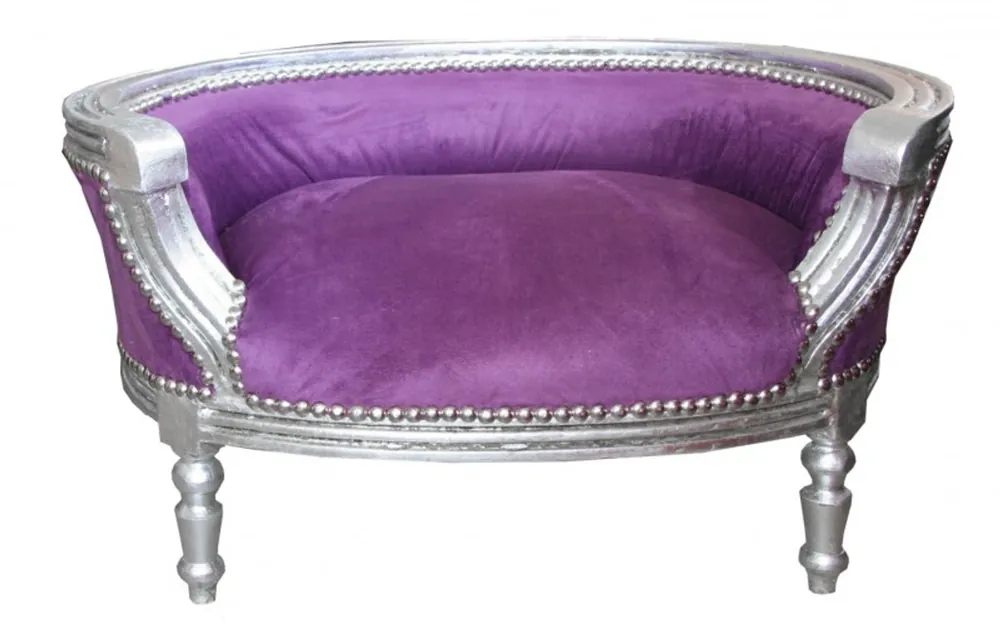 Beliebt Baroque Cats & Sofa Purple / Silver Dog Bed & Cat Bed