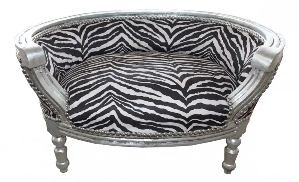 Direktkauf Baroque Cats & Sofa Zebra / Silver Dog Bed & Cat Bed