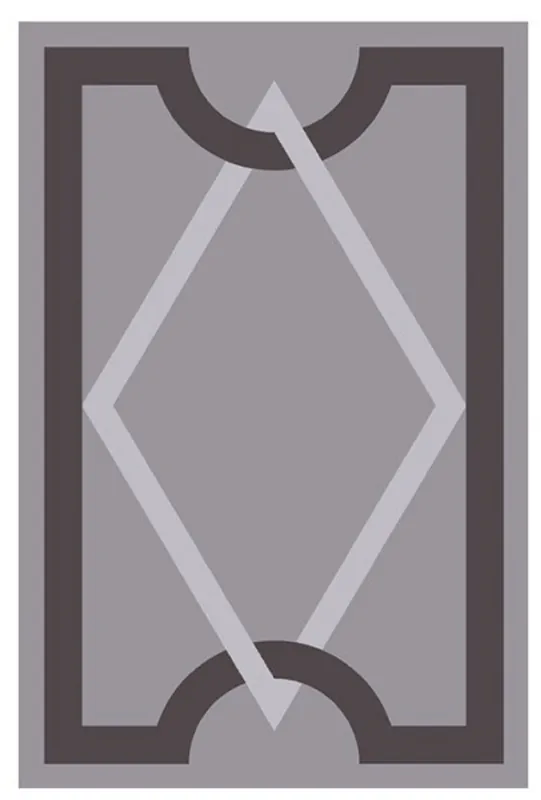 Begrenztes Angebot Beautiful luxury carpet made from 100% New Zealand wool with meander pattern, gray / brown, silky smooth, 200 x 300 cm - High quality