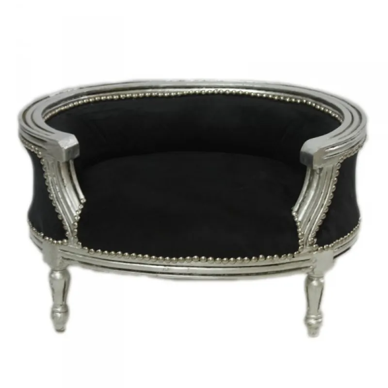 Baroque Cats & Sofa Black / Silver Dog Bed & Cat Bed Sichere Zahlung