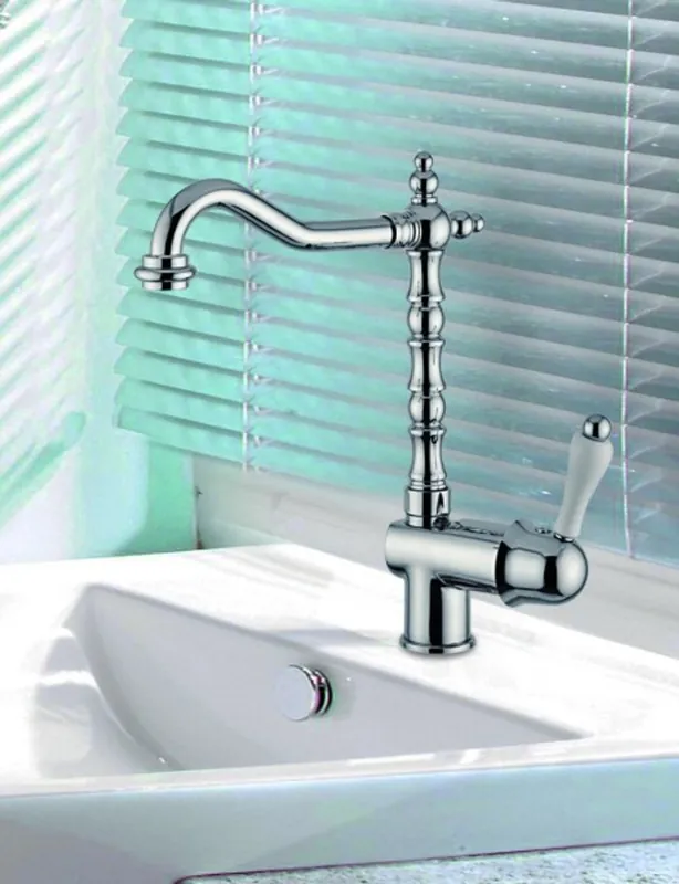 Nur Für Kurze Zeit Luxury Bath Accessories - Art Nouveau Retro sink faucet single lever basin basin mixer chrome series Milano - Made in Italy