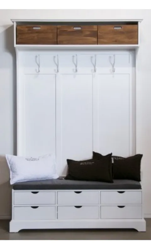 Sale Casa Padrino wardrobes Cabinet White - Wardrobe 140 x 50 x 220 cm