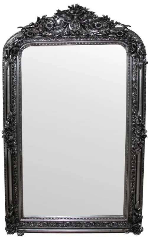 Sonderangebot Casa Padrino Baroque Wall Mirror Silver Antique Look height 157 cm, width 90 cm - Edel & Sumptuously