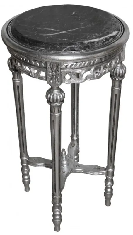 Jetzt Bestellen Baroque Side Table Silver Round ModY13 73 x 38 cm antique style