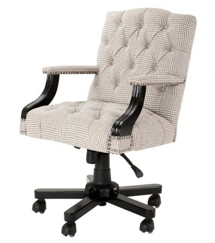 Abverkauf Luxury executive office chair cream / brown swivel chair desk chair - executive chair