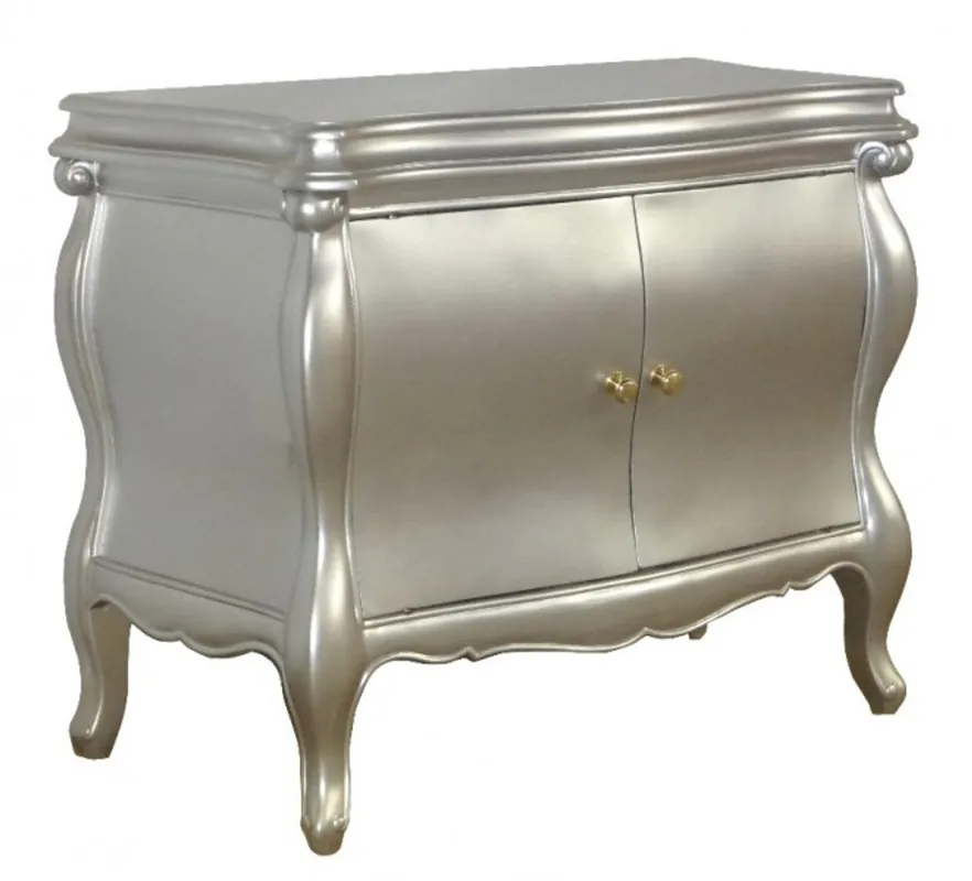 Sonderaktion Casa Padrino Baroque chest Vienna silver 95 cm cabinet