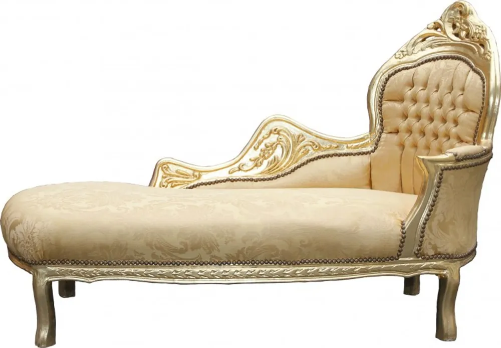 Abverkauf Casa Padrino Baroque chaise Mod2 Gold Pattern / Gold - Baroque Furniture