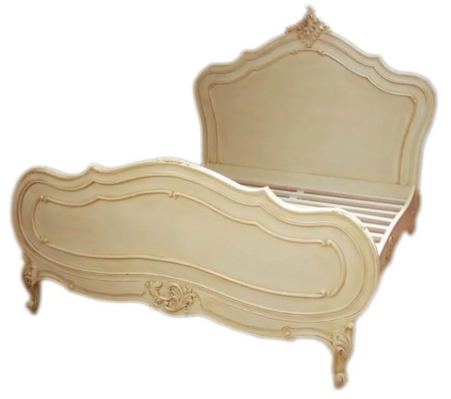 Baroque bed Maison Paris antique cream 180 x 200 cm from the luxury collection of Casa Padrino Nur Heute