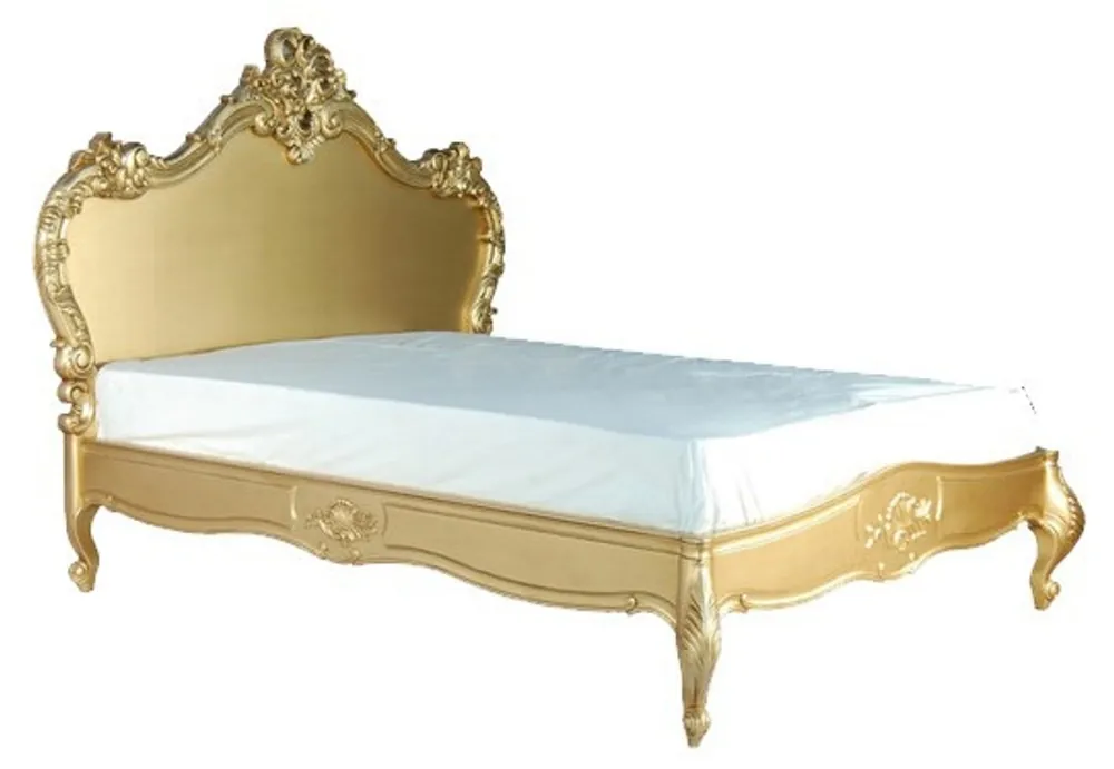 Baroque bed Lusso Gold 180 x 200 cm from the luxury collection of Casa Padrino Abverkauf