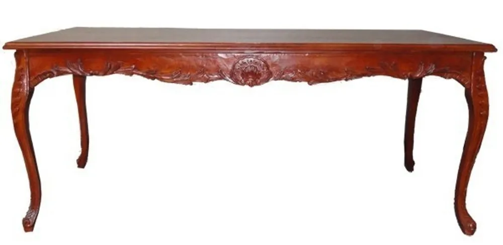 Nur Für Kurze Zeit Casa Padrino baroque dining table brown (mahogany color) 140 cm - baroque table antique style furniture