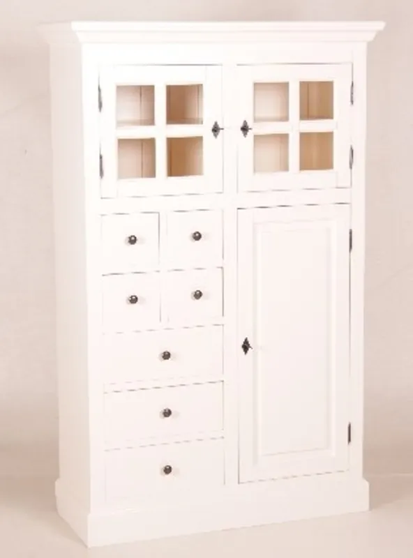 Schneller Versand Casa Padrino shabby chic country style buffet cabinet cabinet with many drawers white - dining room cabinet