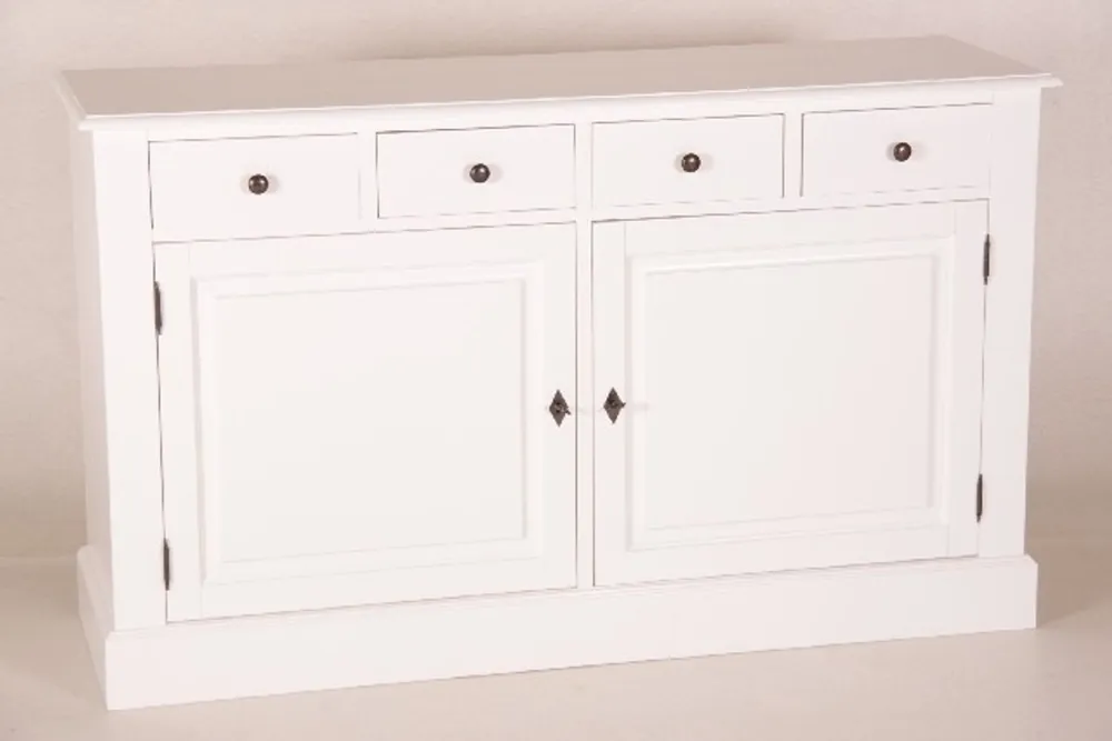 Direktkauf Casa Padrino Shabby Chic Cottage Style Dresser White B 150 H 90 cm furniture dining hall closet