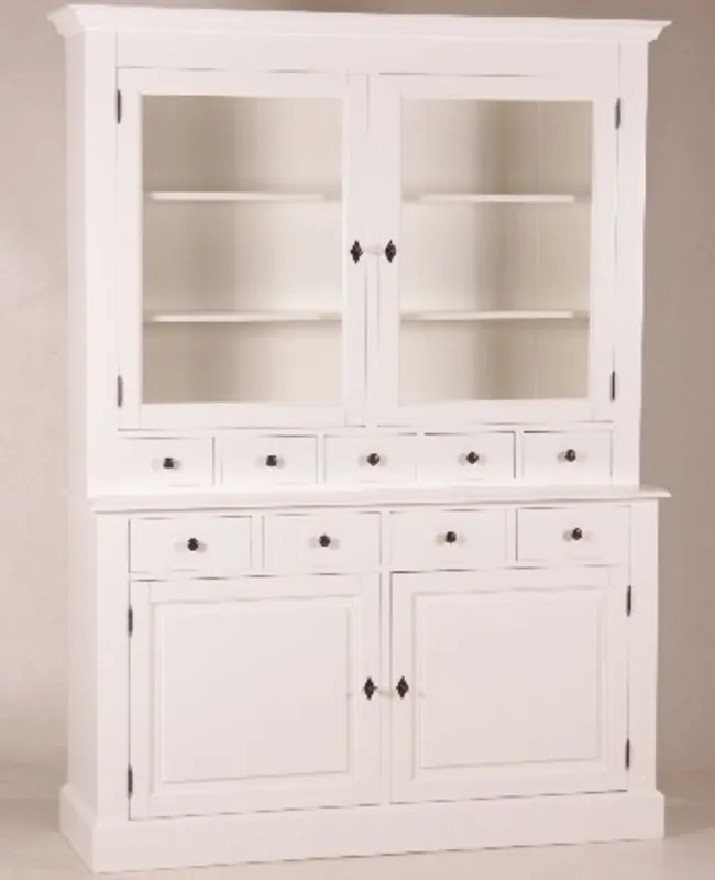 Casa Padrino shabby chic country style buffet cabinet cabinet White W 155 x H 208 cm - dining room cabinet Neuheit