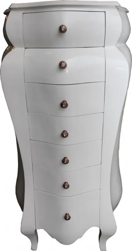 Wochenendangebot Casa Padrino Baroque Commode White 131 x 68 x 46 cm - Antique style