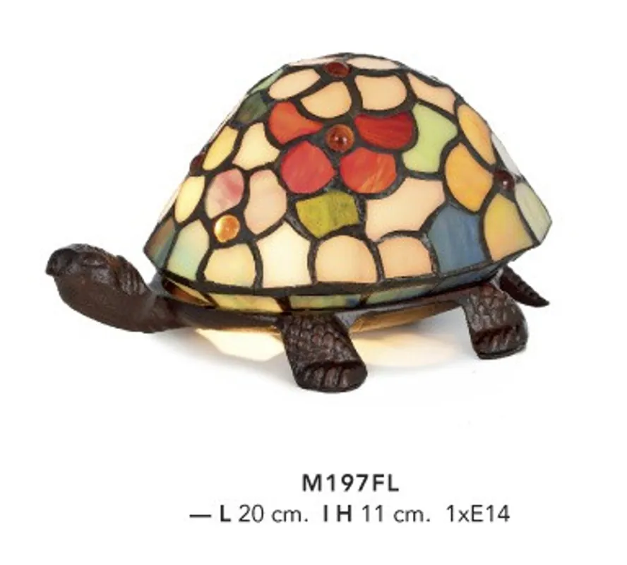 Casa Padrino Tiffany Deco Lamp Turtle Stained Mod2 diameter 20cm Light Lamp Beliebt