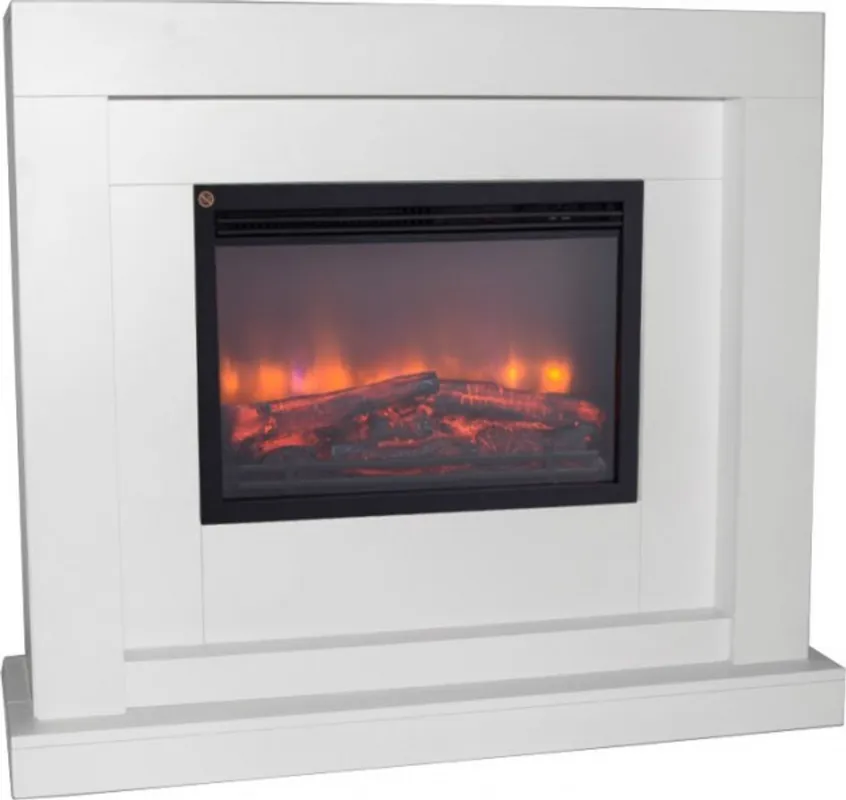 Casa Padrino electric fireplace white antique-style Baroque Art Nouveau B 110 x H 95 x D 34 cm ModG2 - Electric fireplace - living room fireplace Highlight