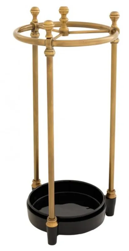Top-Preis Casa Padrino luxury umbrella stand round brass finish - Hotel Luxury Collection - Art Nouveau - Art Deco