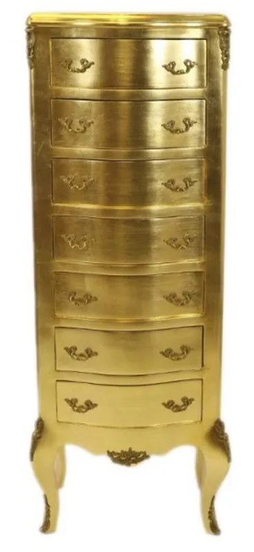 Casa Padrino Baroque Commode gold with 7 drawers 120 x 45 x 35 cm - Antique style Neue Kollektion