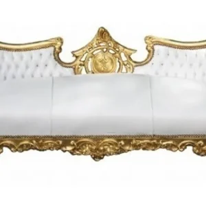 Baroque sofa Vampire White/Gold- Limited Edition Preisreduziert