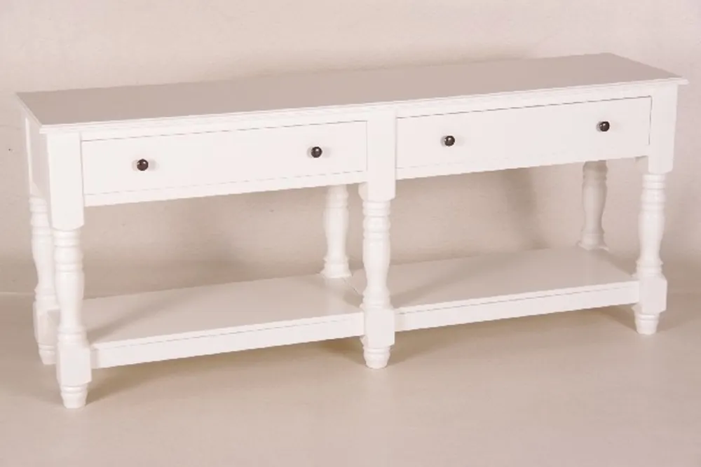 Casa Padrino country-style console table with 4 drawers white 180 cm ModS4- Shabby Chic Furniture wall bracket Neu