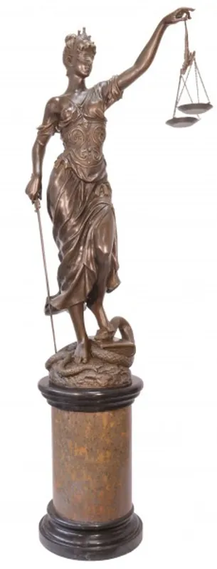 Huge Casa Padrino luxury bronze figure Justitia 190 cm - sculpture Meistverkauft