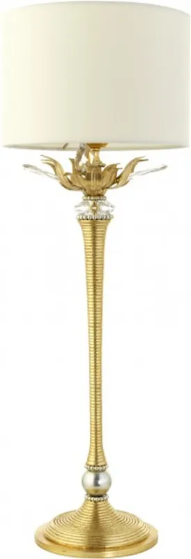Echt Casa Padrino luxury baroque table lamp with gold Swarovski crystals - Handmade in Italy