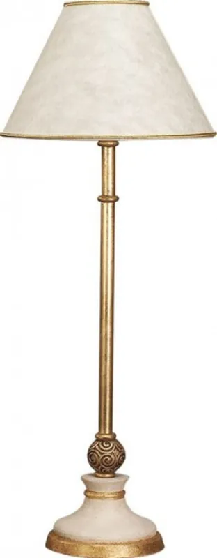 Casa Padrino luxury baroque table lamp antique white / gold - plated columns with ball lamp - Handmade in Italy Expressversand