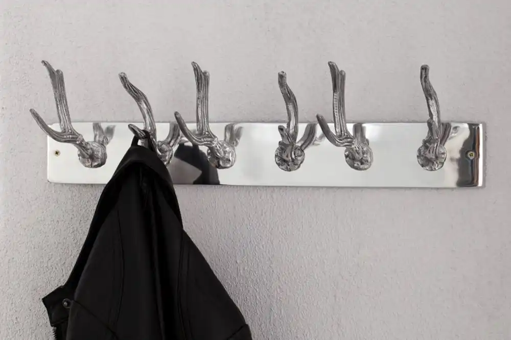 Neue Ware Casa Padrino Designer wall mount hook wardrobes wardrobes holder wardrobe - Wandgarderobe with 6 hooks