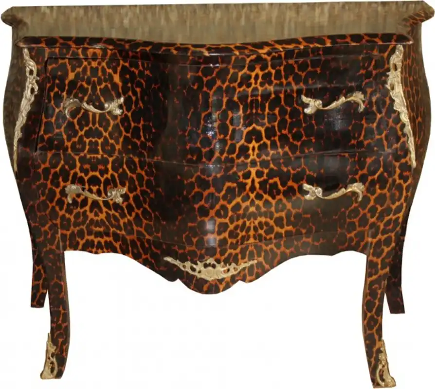Bestseller Casa Padrino Barockkommode Leopard 106 cm Mod2 - Wardrobe Furniture