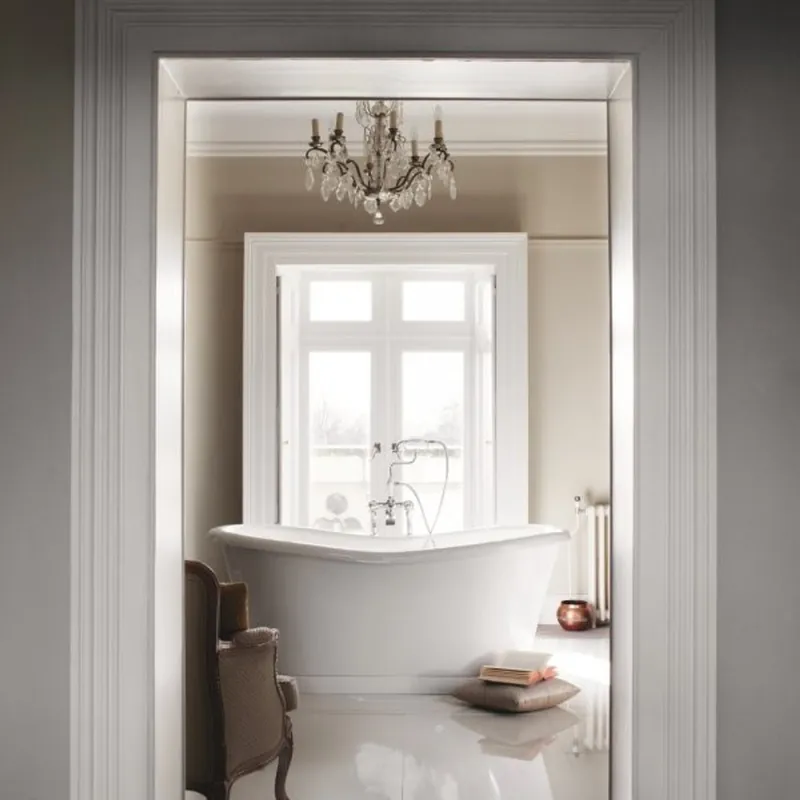 Casa Padrino bathtub freestanding 1650mm BAdm165 - Freestanding Retro antique bathtub Top-Preis