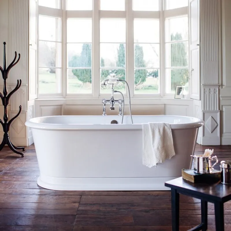 Casa Padrino bathtub freestanding 1800mm BLonR White - Freestanding Retro antique bathtub Geprüft